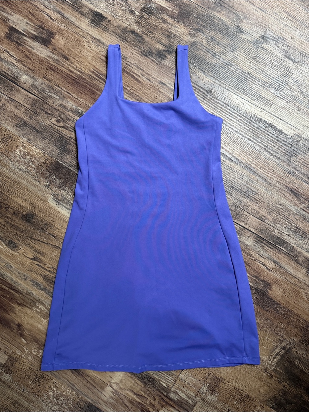 girlfriend collective purple tank dress